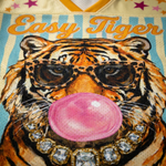 ChaoticClub Preppy Tiger Stars Bubblegum Mesh Jersey