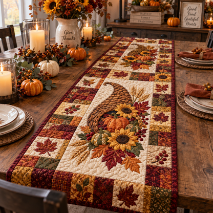 Chaotic Club Thanksgiving Quilt Table Runner