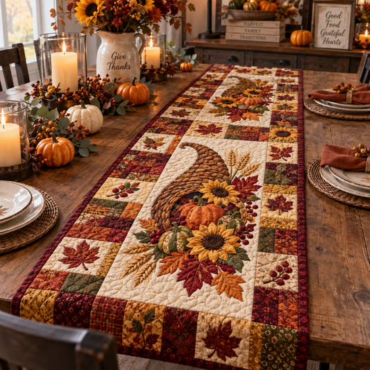 Chaotic Club Thanksgiving Quilt Table Runner