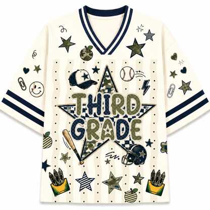 ChaoticClub Star Camo Back to School Boys Mesh Jersey