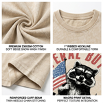 Chaoticclub 250th Feral But Free Raccoon Washed T-Shirt