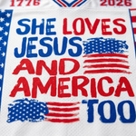 ChaoticClub She Loves Jesus And America Too Mesh Jersey