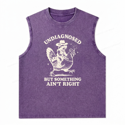 ChaoticClub Undiagnosed Cowboy Raccoon Wash Tanktop