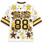ChaoticClub Mascot Neon School Name Floral Mesh Jersey