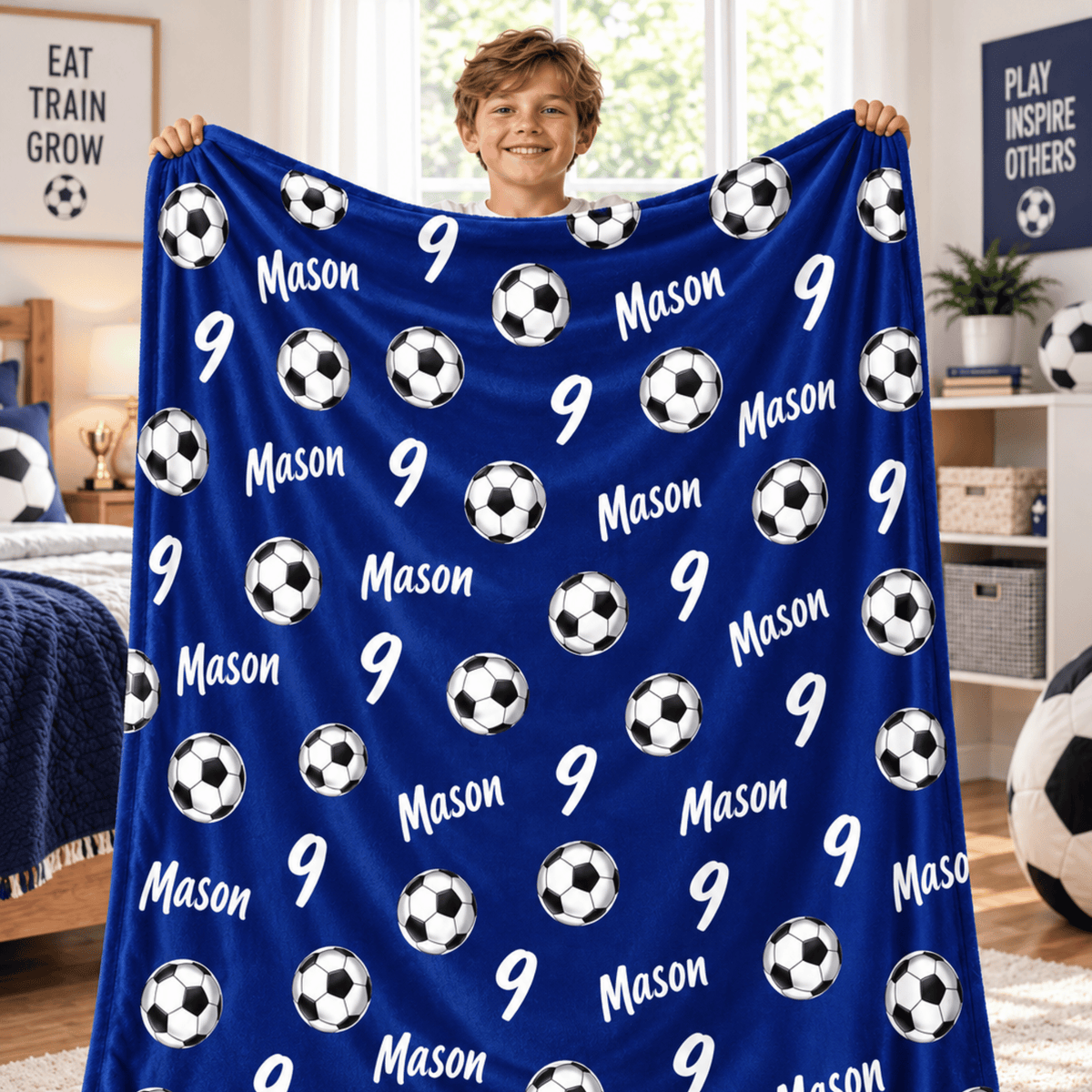 Chaotic Club Personalized Kids Sports Throw