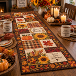 Chaotic Club Thanksgiving Quilt Table Runner