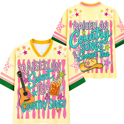 ChaoticClub Raised on Sweet Tea & Country Songs Mesh Jersey