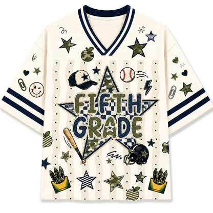 ChaoticClub Star Camo Back to School Boys Mesh Jersey
