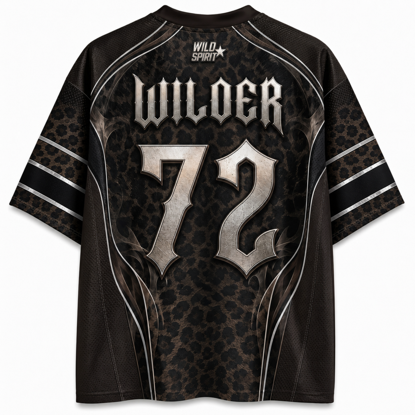 ChaoticClub Vintage Leopard Personalized Mesh Jersey