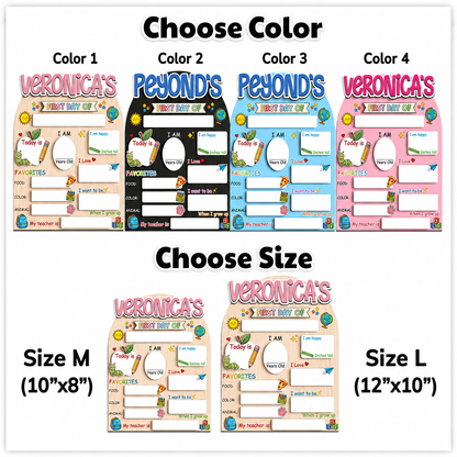 ChaoticClub First Day of School Back to School Kid Gift Personalized