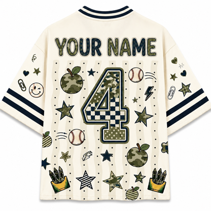 ChaoticClub Star Camo Back to School Boys Mesh Jersey