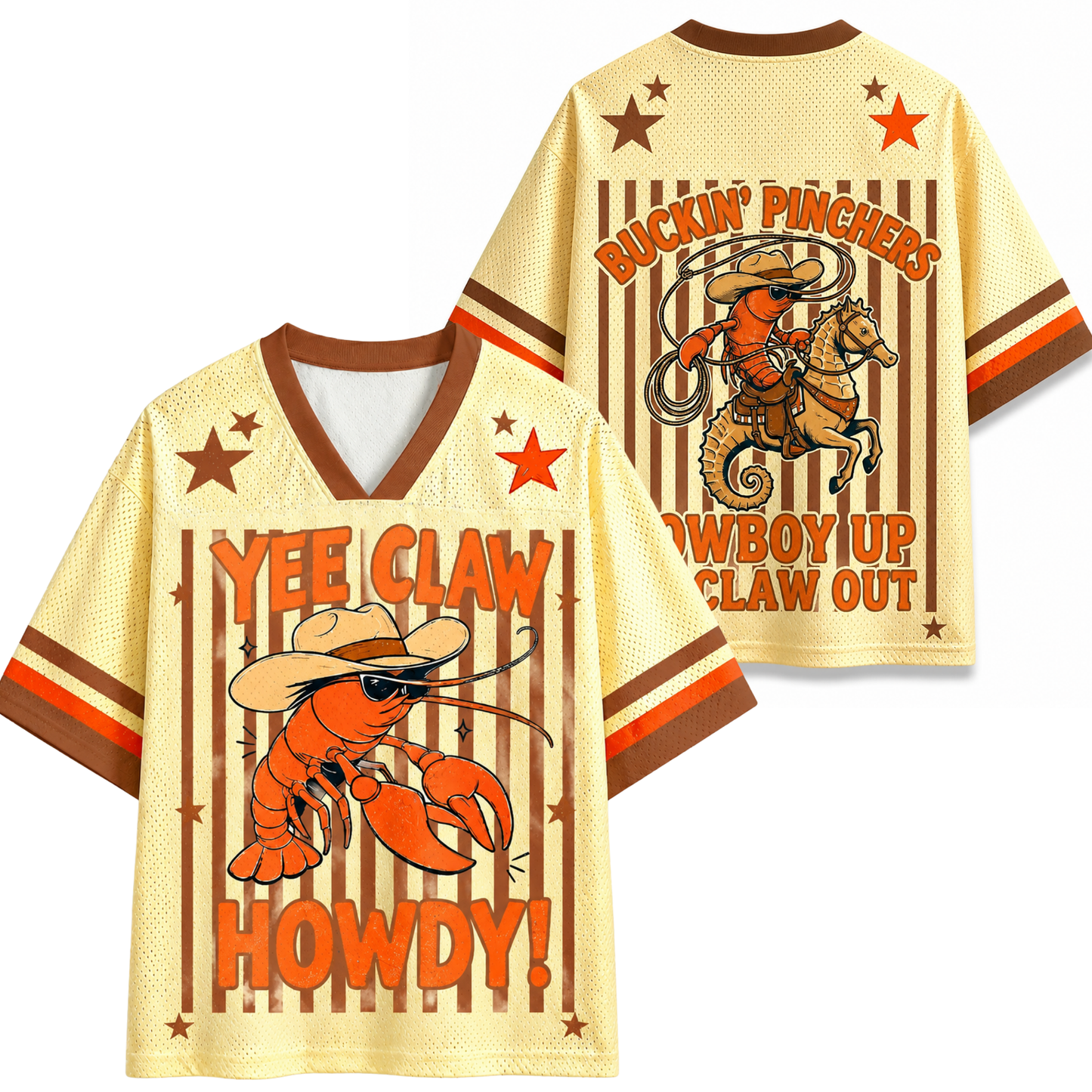 ChaoticClub Lobster Cowboy Yee Claw Summer Mesh Jersey