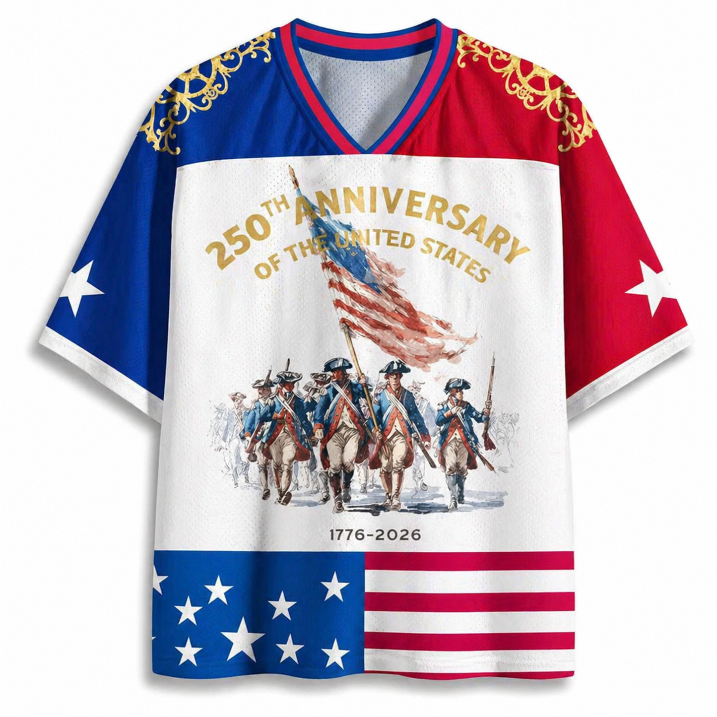 ChaoticClub 250th Anniversary Of The United States Mesh Jersey