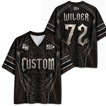 ChaoticClub Vintage Leopard Personalized Mesh Jersey
