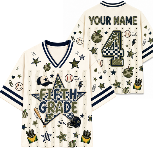 Chaotic Club Star Camo Back to School Boys Mesh Jersey