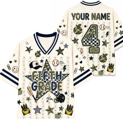 ChaoticClub Star Camo Back to School Boys Mesh Jersey