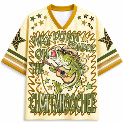 ChaoticClub Striped Chattahoochee Fish Mesh Jersey