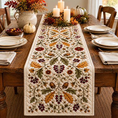 Chaotic Club Autumn Harvest Quilted Table Runner
