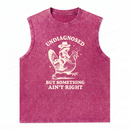 ChaoticClub Undiagnosed Cowboy Raccoon Wash Tanktop