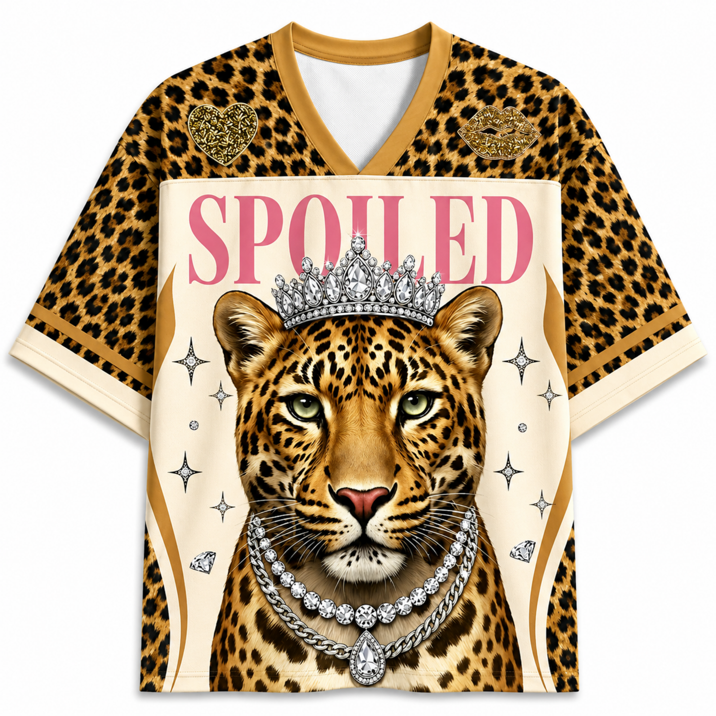 ChaoticClub Spoiled Leopard Mesh Jersey