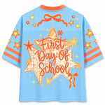 ChaoticClub Striped Floral Pennant Flag Mesh Jersey