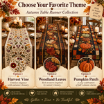 Chaotic Club Autumn Harvest Quilted Table Runner
