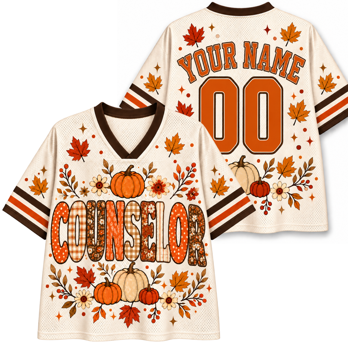 Chaotic Club School Staff Fall Pumpkin Mesh Jersey