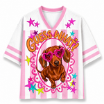 ChaoticClub Guess What Wiener Dachshund Mesh Jersey