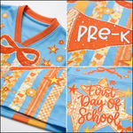 ChaoticClub Striped Floral Pennant Flag Mesh Jersey