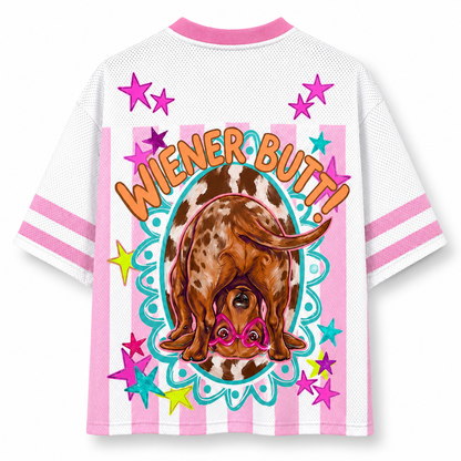 ChaoticClub Guess What Wiener Dachshund Mesh Jersey