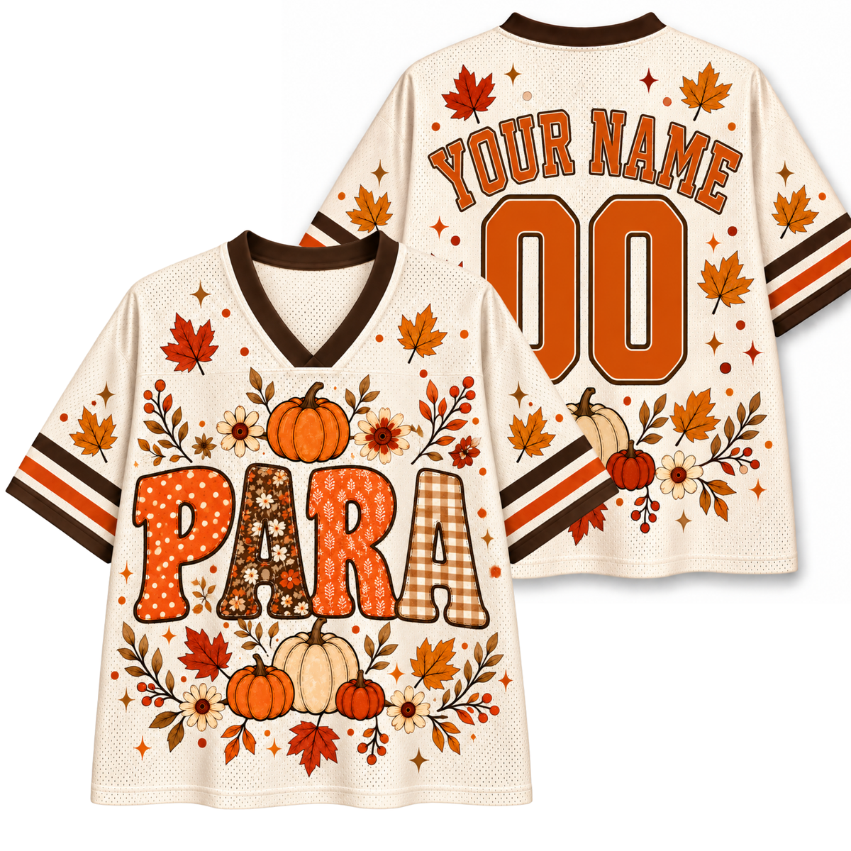 Chaotic Club School Staff Fall Pumpkin Mesh Jersey