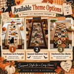Chaotic Club Halloween Quilted Table Runner