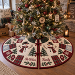 Chaotic Club Personalized Candy Quilt Christmas Tree Skirt