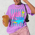 ChaoticClub Summer Later Crocodile Neon T-Shirt
