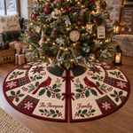 Chaotic Club Personalized Candy Quilt Christmas Tree Skirt