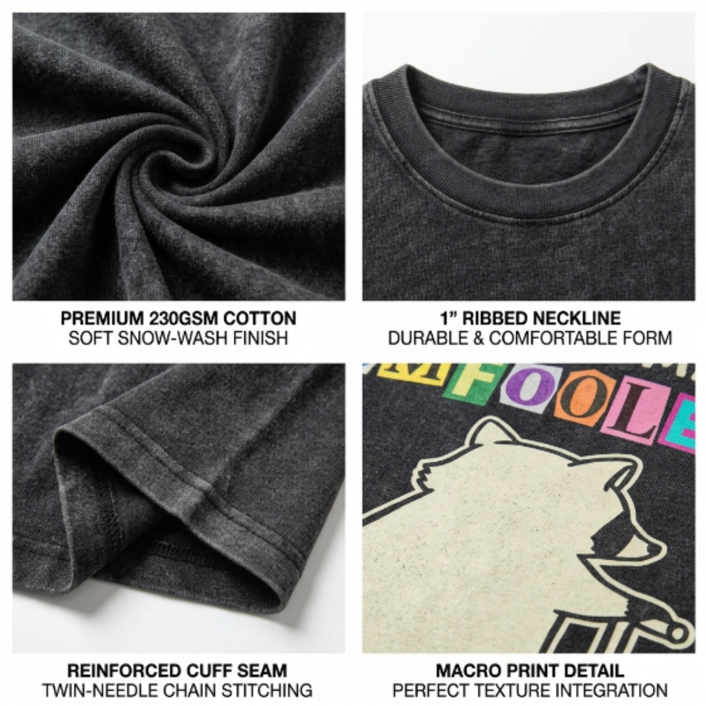 ChaoticClub Off To Commit Tomfoolery Raccoon Wash T-Shirt