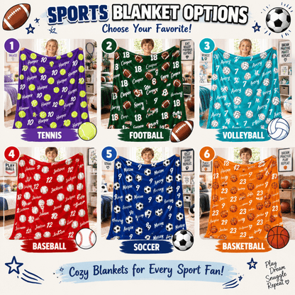 Chaotic Club Personalized Kids Sports Throw