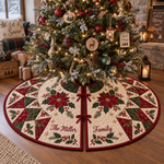 Chaotic Club Personalized Candy Quilt Christmas Tree Skirt