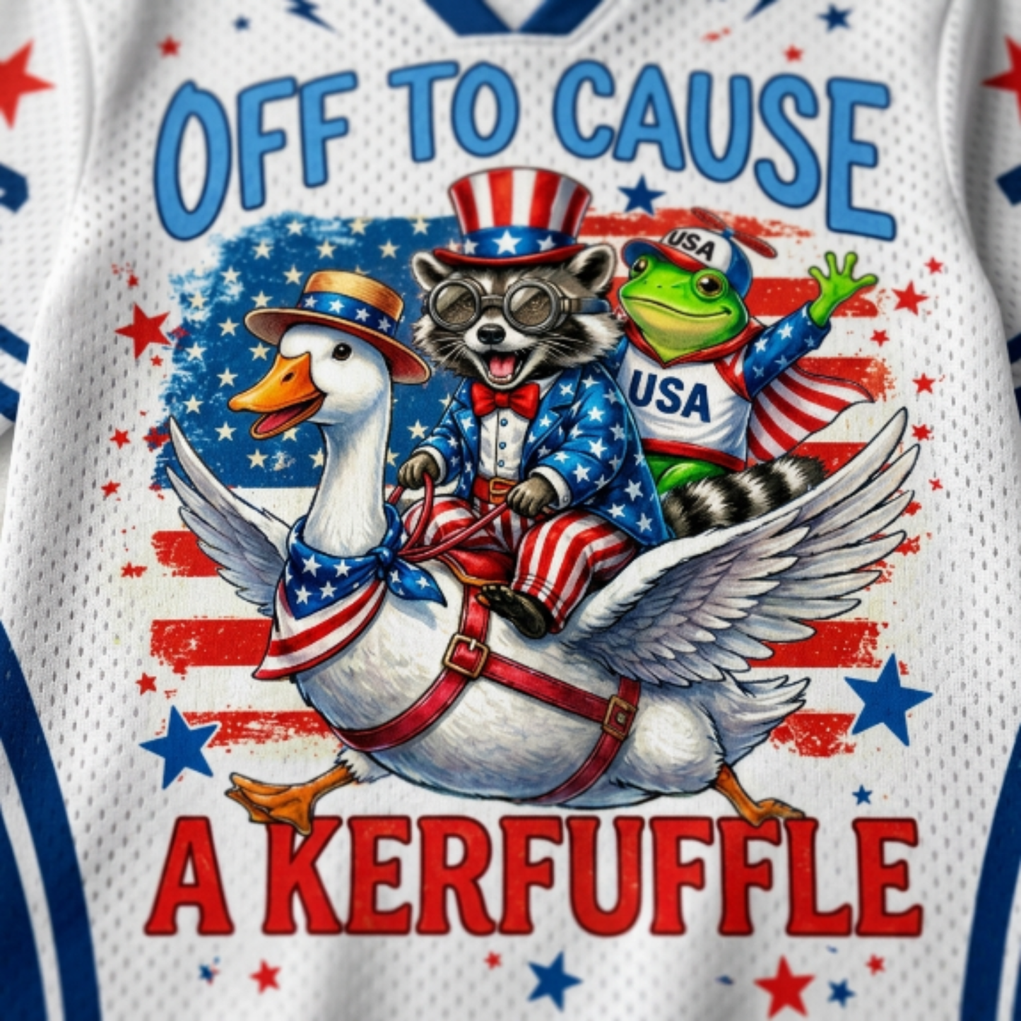 ChaoticClub Off To Kerfuffle Independence Day Mesh Jersey