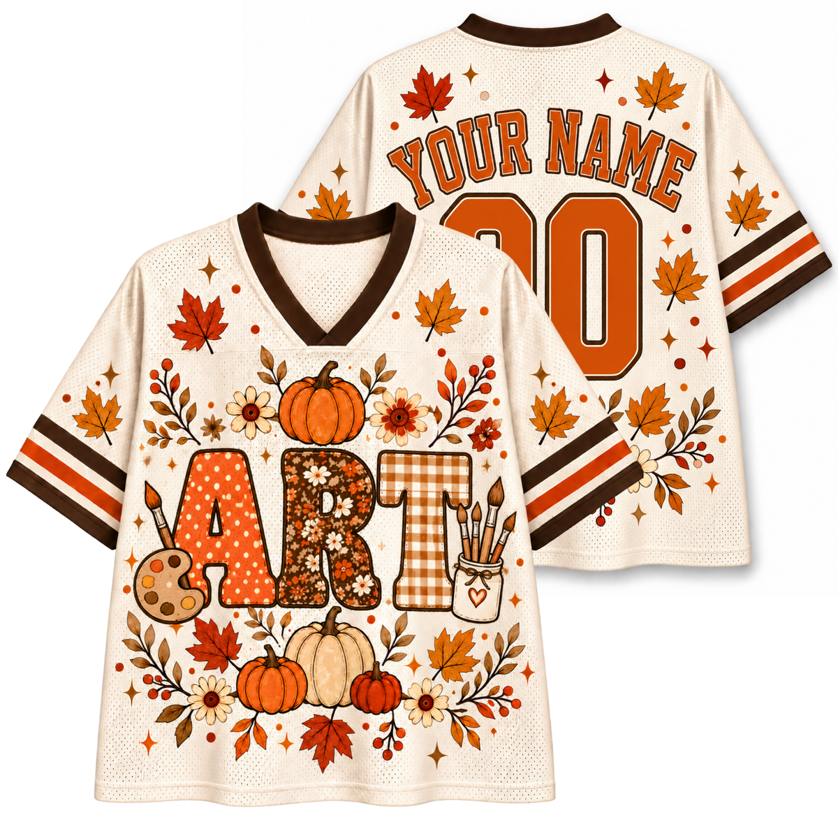 Chaotic Club School Staff Fall Pumpkin Mesh Jersey