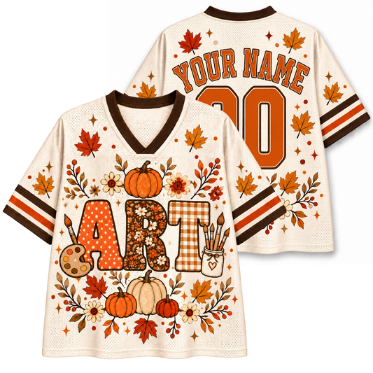 Chaotic Club School Staff Fall Pumpkin Mesh Jersey