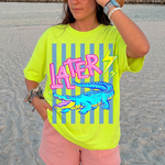 ChaoticClub Summer Later Crocodile Neon T-Shirt