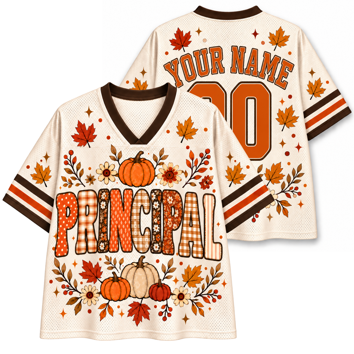 Chaotic Club School Staff Fall Pumpkin Mesh Jersey
