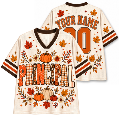 Chaotic Club School Staff Fall Pumpkin Mesh Jersey