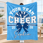 Chaotic Club Personalized Cheerleader Fleece Blanket