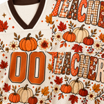Chaotic Club School Staff Fall Pumpkin Mesh Jersey
