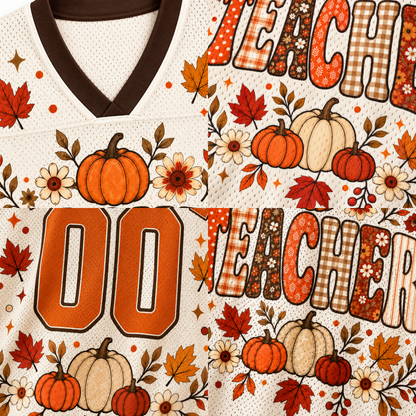 Chaotic Club School Staff Fall Pumpkin Mesh Jersey