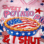 ChaoticClub Sweet Potato Pie & I Shut My Mouth Patriotic Mesh Jersey