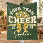 Chaotic Club Personalized Cheerleader Fleece Blanket