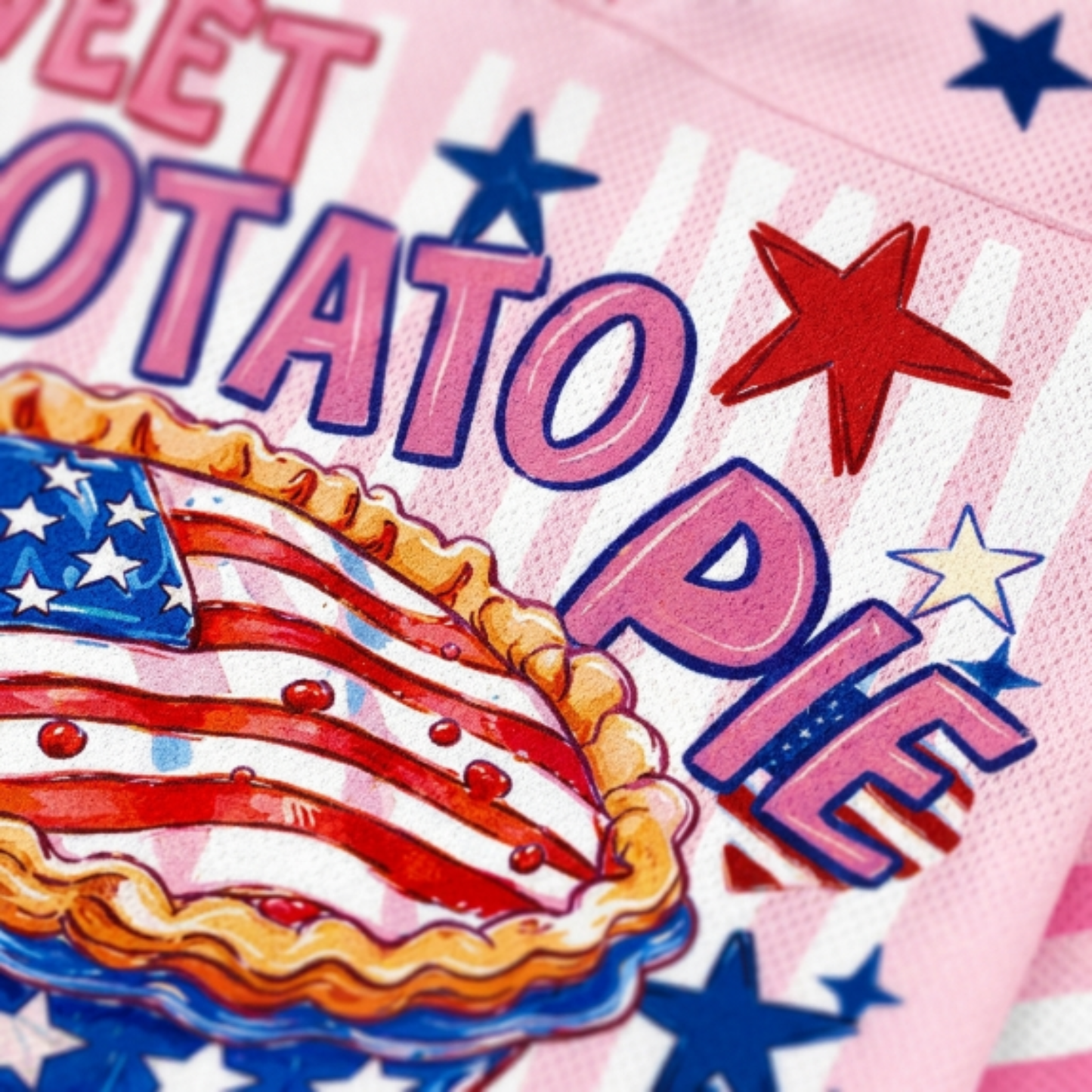 ChaoticClub Sweet Potato Pie & I Shut My Mouth Patriotic Mesh Jersey